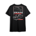 Tuck N Roll t-shirt featuring black OBS truck with tucked wheels and custom stance. A clean nod to the real drop scene.